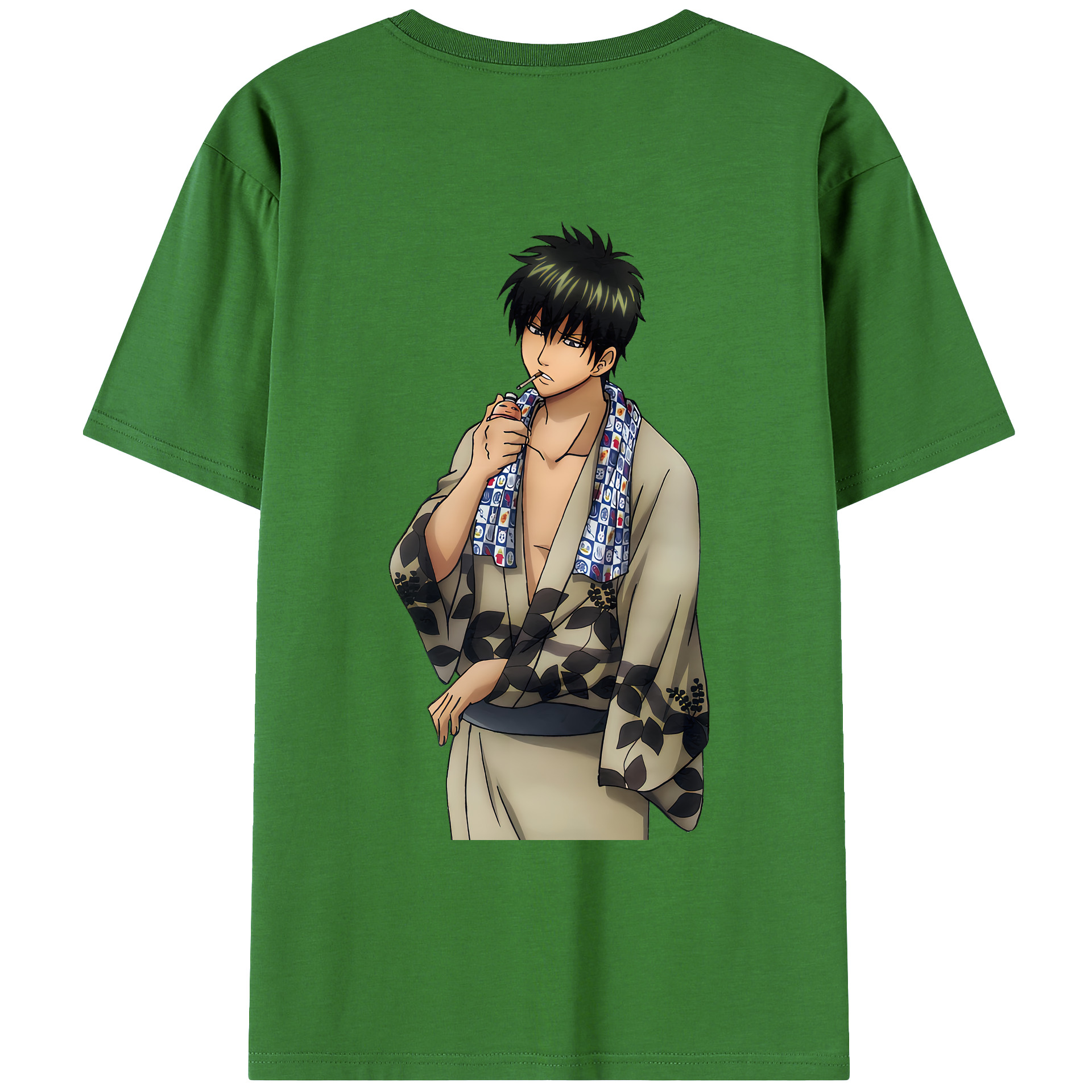 （画像用） ぎんたま 坂田銀時（さかたぎんとき） 神楽 志村新八（しむら しんぱち） GINTAMA Sakata Gintoki Kagura Shimura Shinpachi レディース半袖Tシャツ(バックプリント)